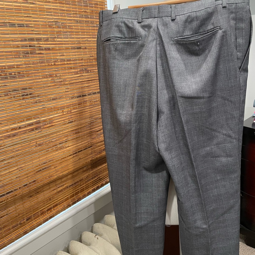 TAILORED GRAY HENRY SLACKS - Picture 6 of 8